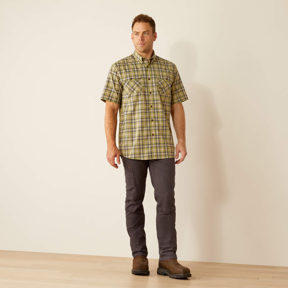 Rebar Made Tough DuraStretch Work Shirt Men - SILVER MINK