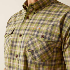 Rebar Made Tough DuraStretch Work Shirt Men - SILVER MINK