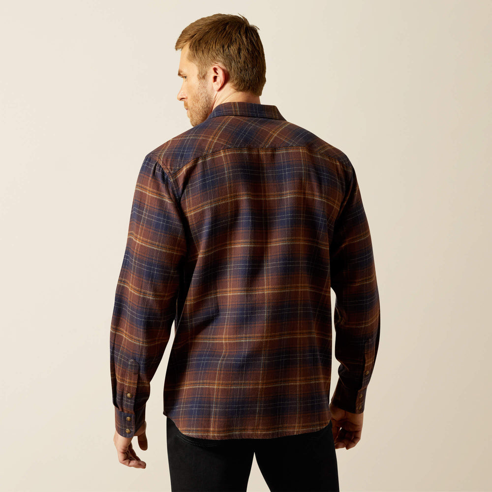 Harleigh Retro Fit Shirt Men - DARK BROWN