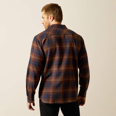 Harleigh Retro Fit Shirt Men - DARK BROWN