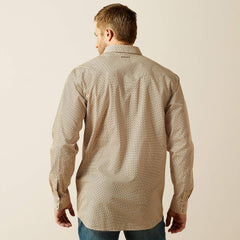 Wrinkle Free Eddie Fitted Shirt Men - OFF WHITE