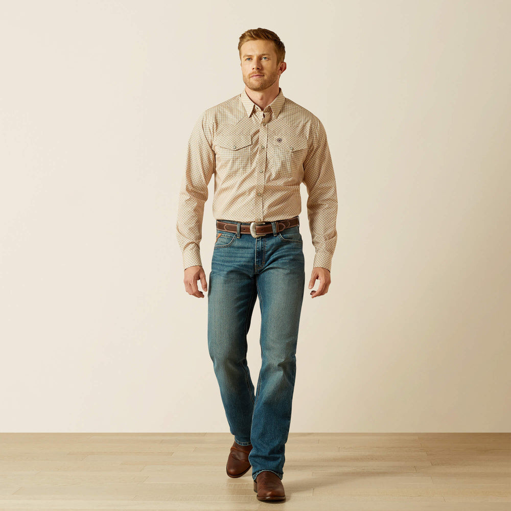 Wrinkle Free Eddie Fitted Shirt Men - OFF WHITE