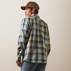 Habney Retro Fit Shirt Men - AQUATIC