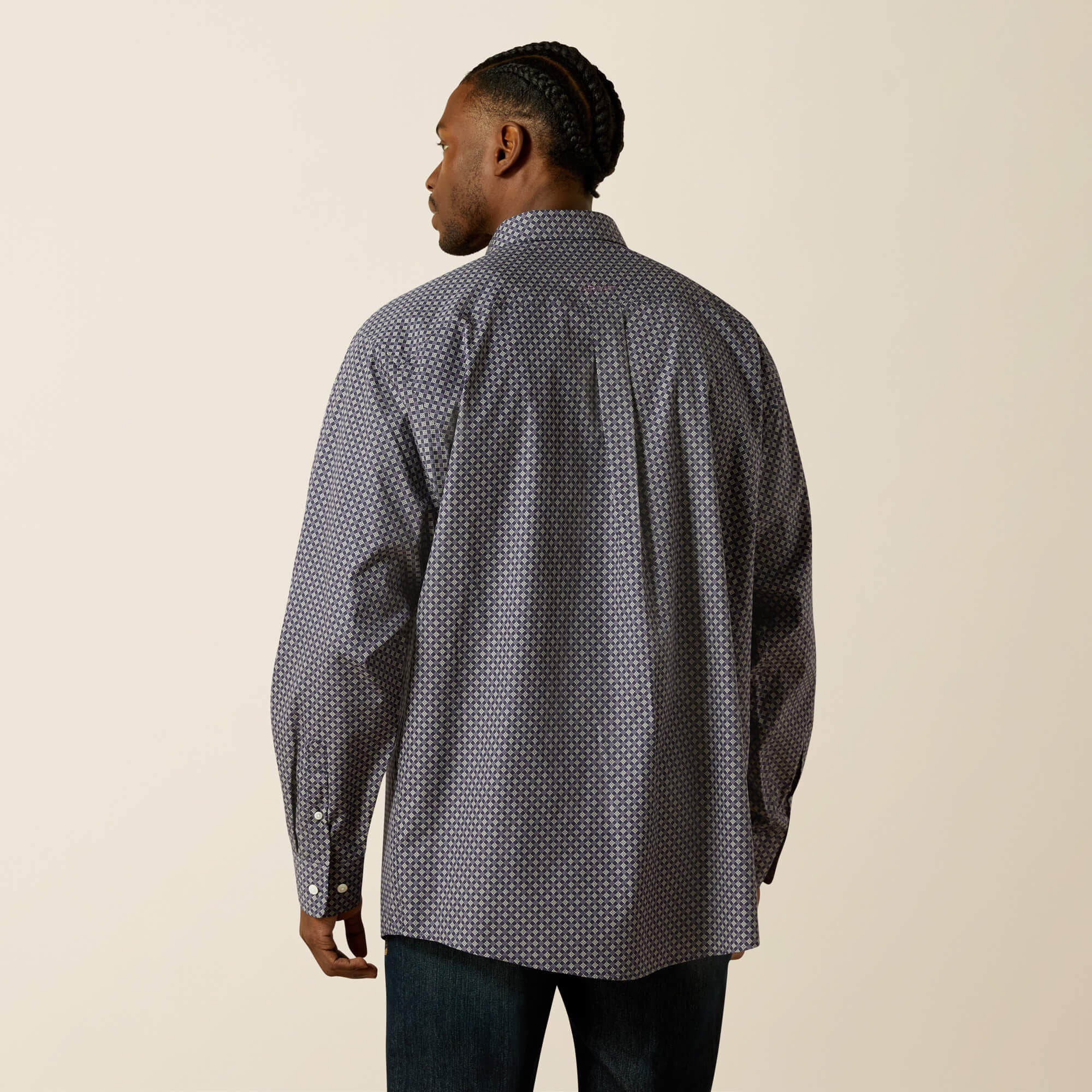 Wrinkle Free Dale Classic Fit Shirt Men - NAVY