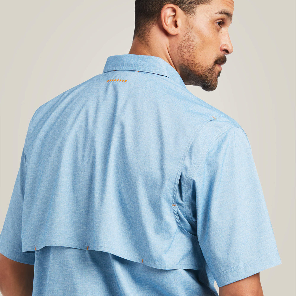 Rebar Made Tough VentTEK DuraStretch Work Shirt Men - DEEP WATER HEATHER