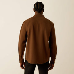 Hyde Retro Fit Shirt Men - DARK BROWN