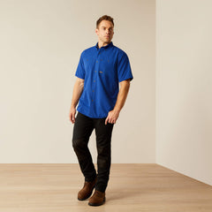 Rebar Made Tough 360 Airflow Work Shirt Men - SODALITE BLUE