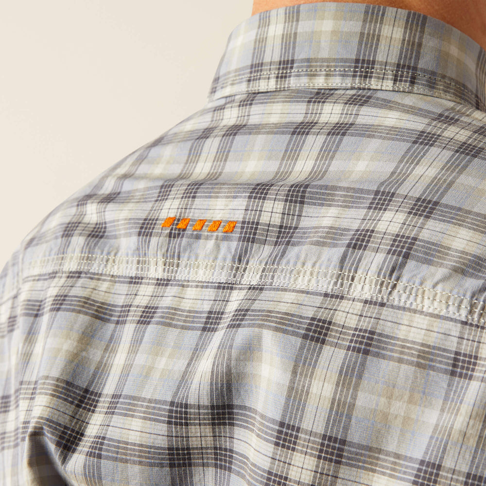 Rebar Made Tough DuraStretch Work Shirt Men - WILD DOVE
