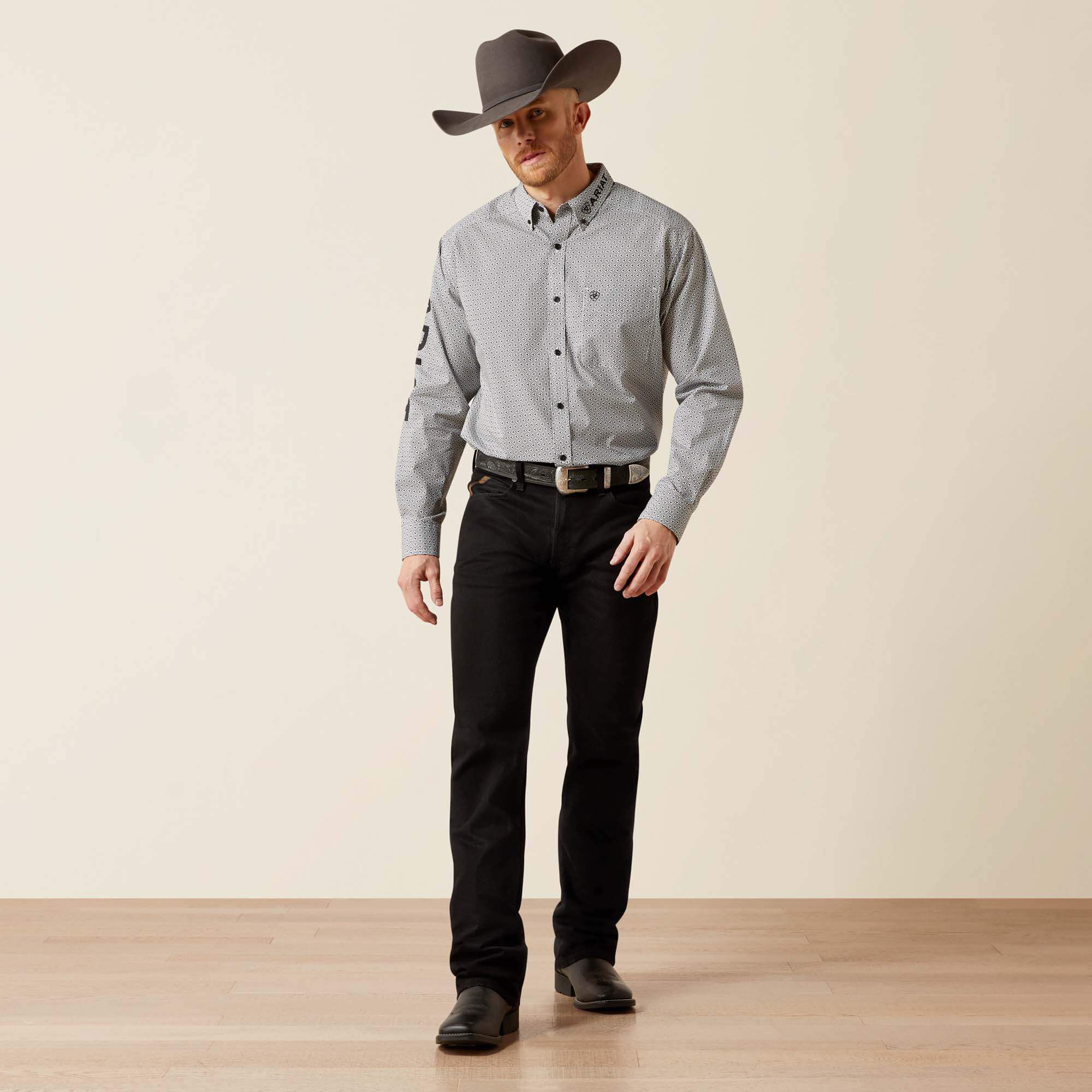 Team Pablo Classic Fit Shirt Men - WHITE/BLACK
