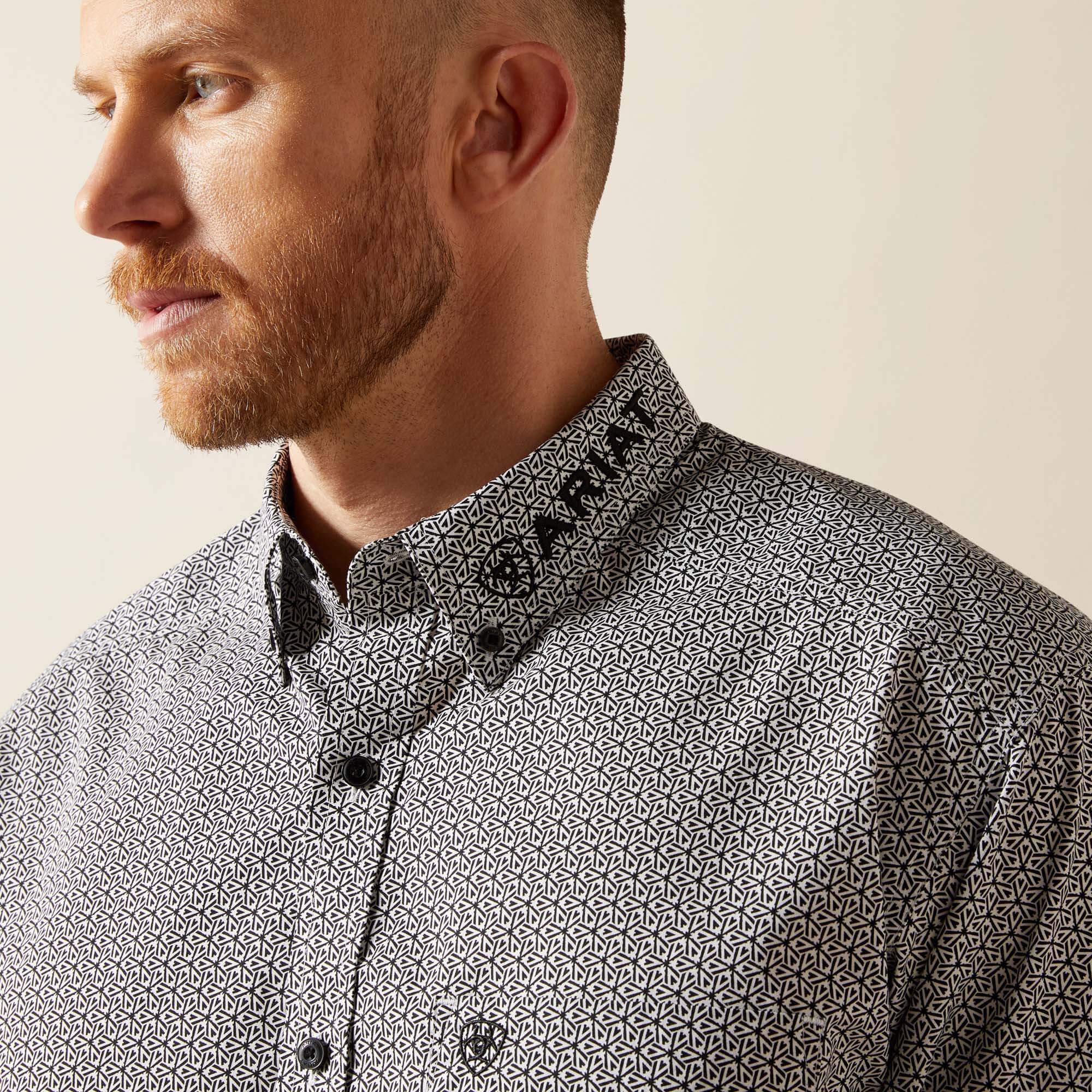 Team Pablo Classic Fit Shirt Men - WHITE/BLACK