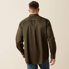 Team Logo Twill Classic Fit Shirt Men - OLIVE/KHAKI