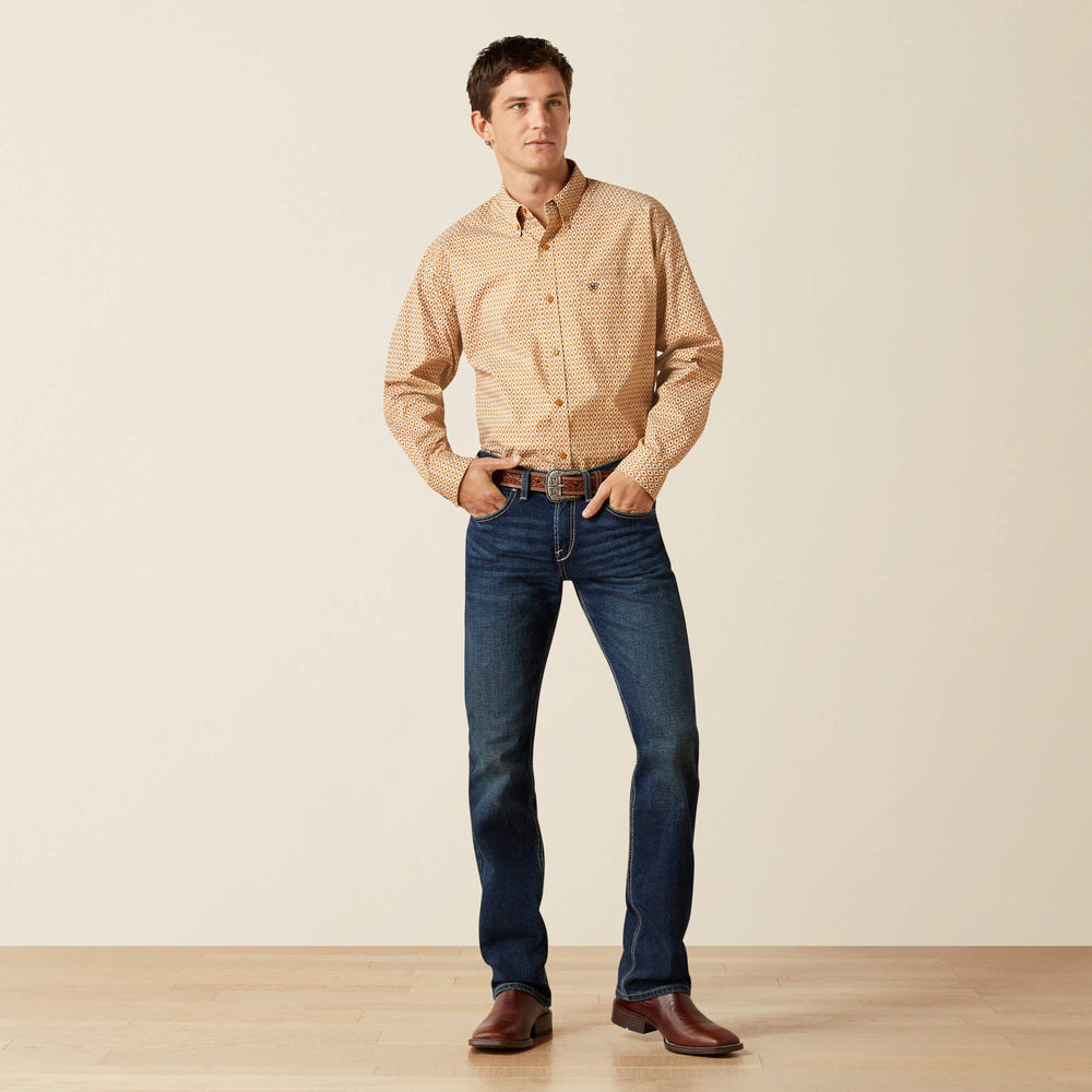 Burnis Classic Fit Shirt Men - TAN