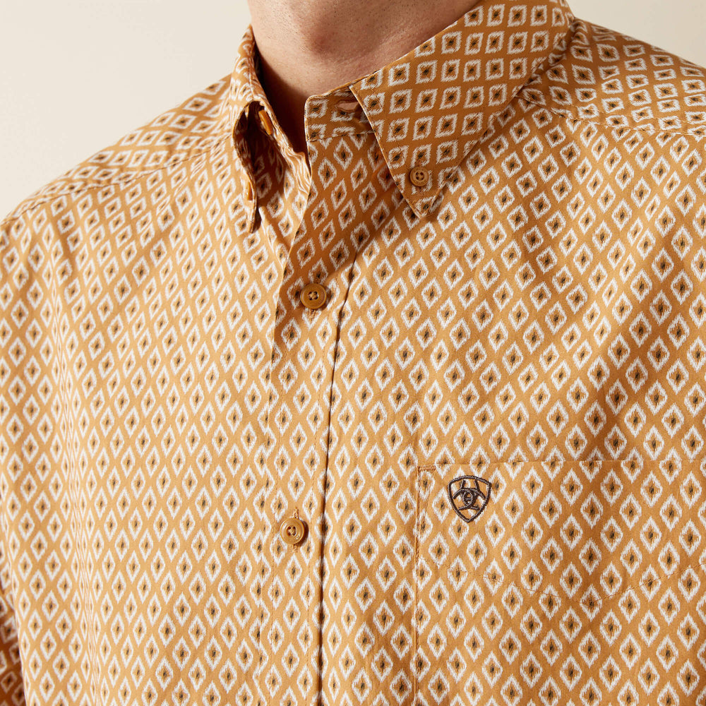 Burnis Classic Fit Shirt Men - TAN