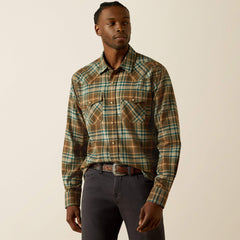 Henry Retro Fit Shirt Men - DARK GREEN