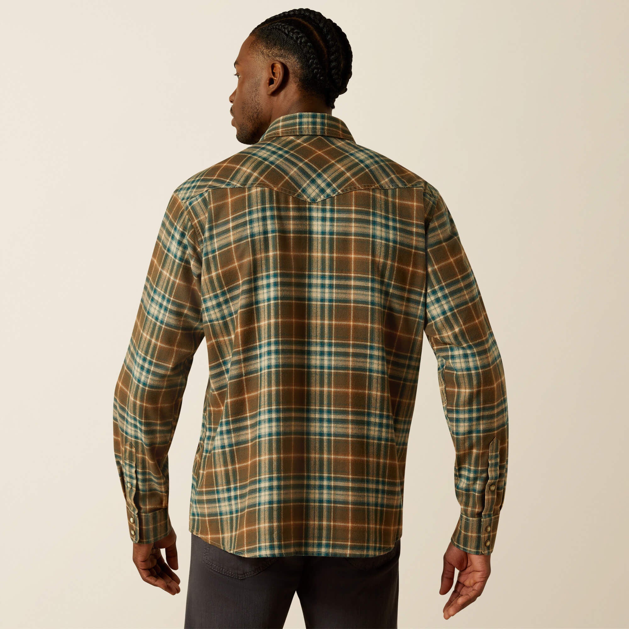 Henry Retro Fit Shirt Men - DARK GREEN