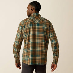 Henry Retro Fit Shirt Men - DARK GREEN
