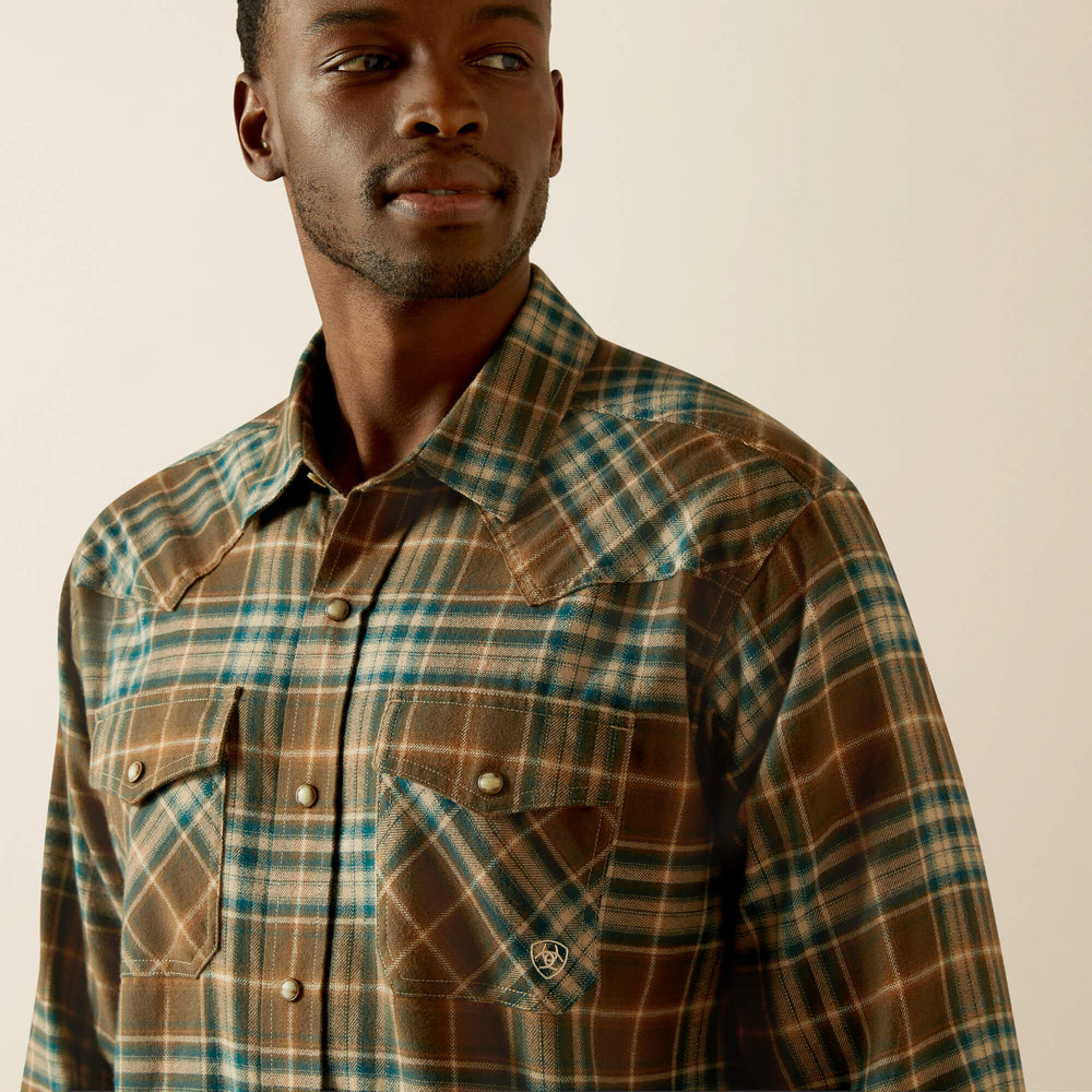 Henry Retro Fit Shirt Men - DARK GREEN