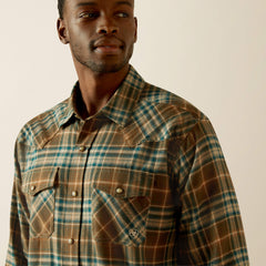 Henry Retro Fit Shirt Men - DARK GREEN