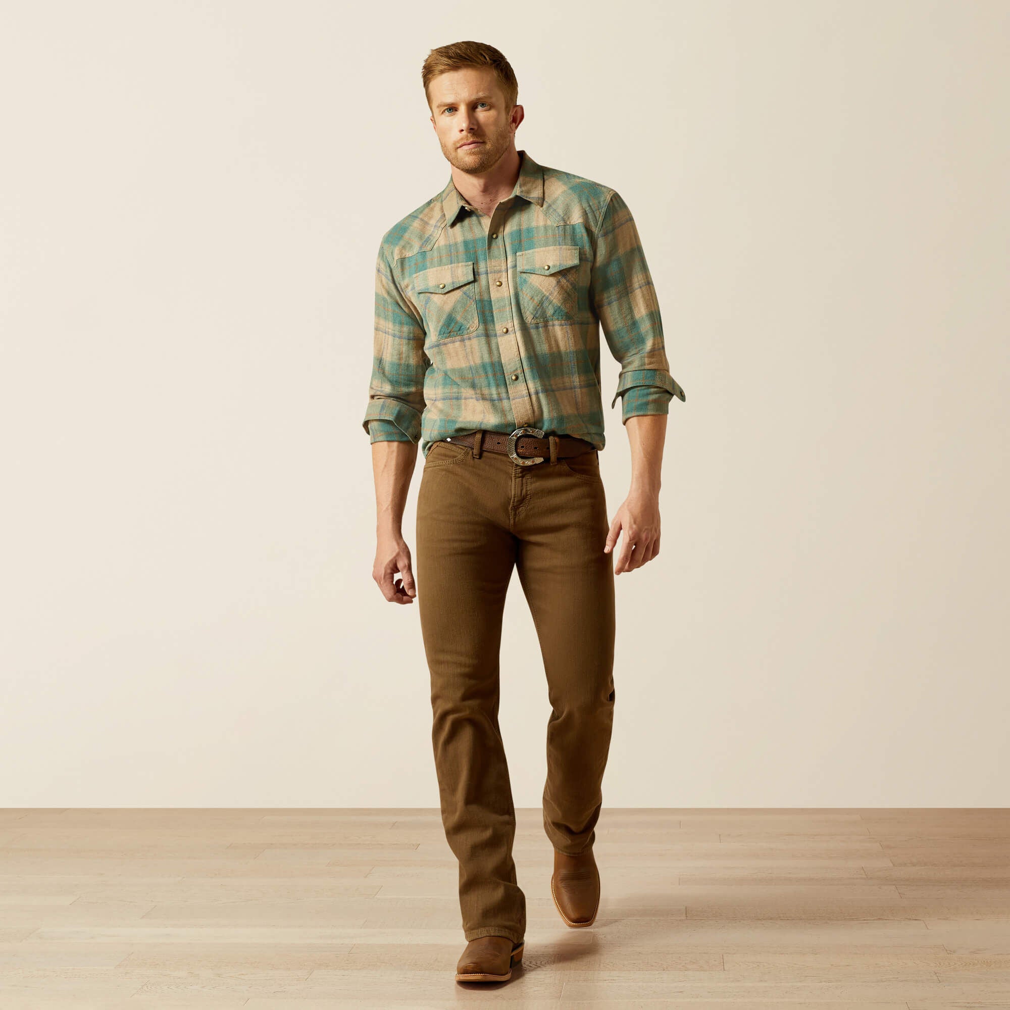 Huxlee Retro Fit Shirt Men - DEEP TEAL