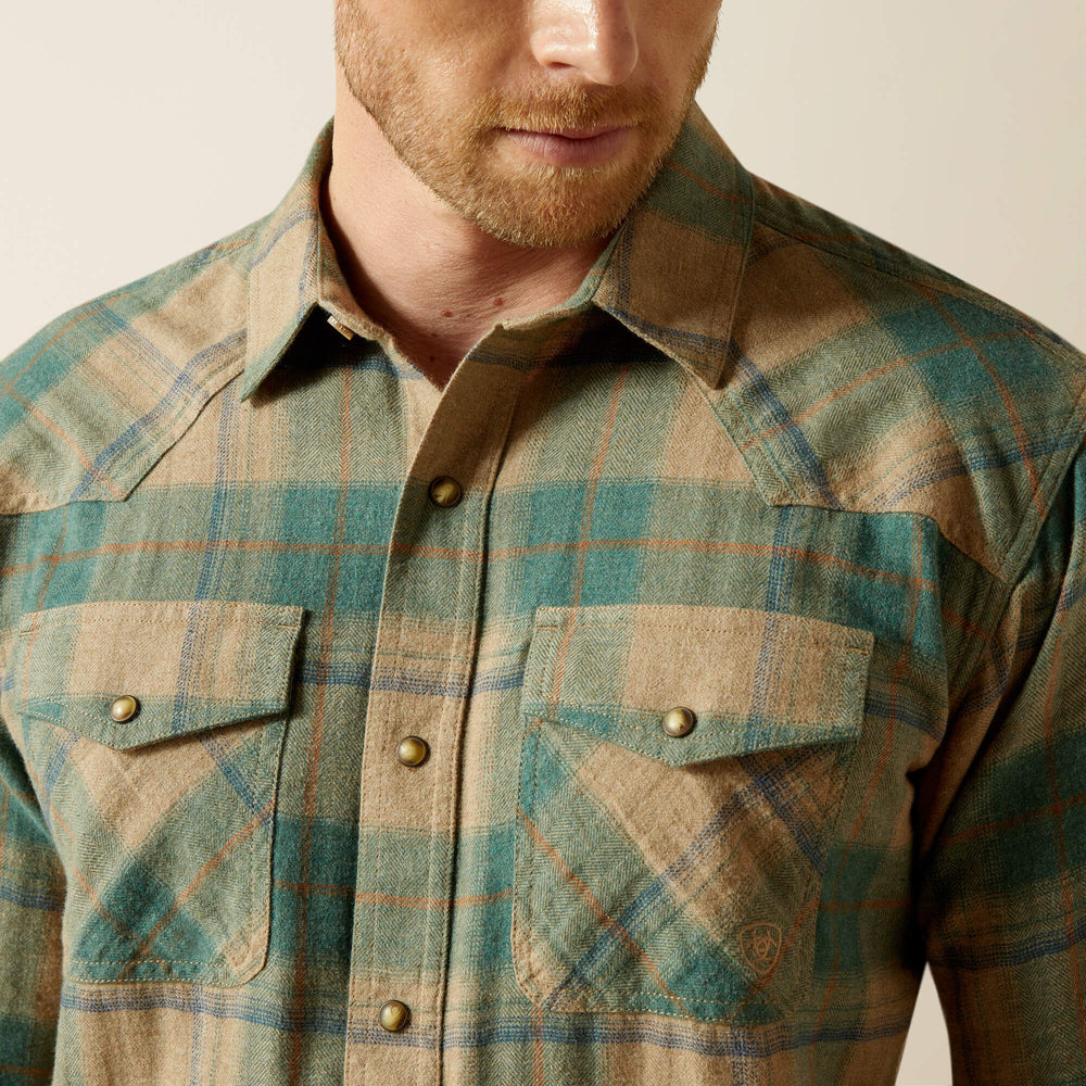 Huxlee Retro Fit Shirt Men - DEEP TEAL