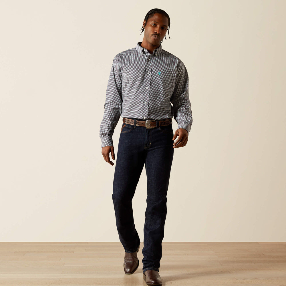 Wrinkle Free Caleb Classic Fit Shirt Men - DARK GREY