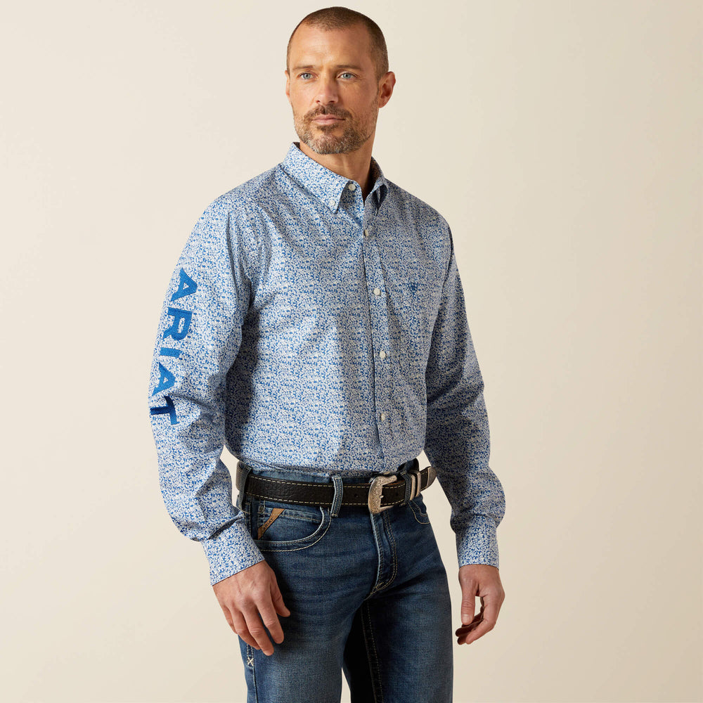 Team Parks Fitted Shirt Men - BLUE/NAVY