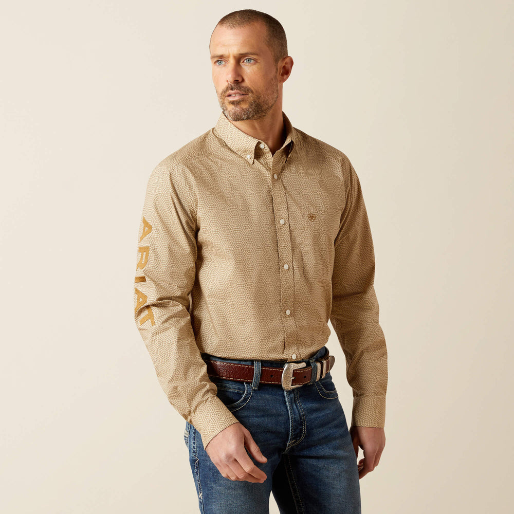 Team Penn Fitted Shirt Men - KHAKI/LIGHT BROWN