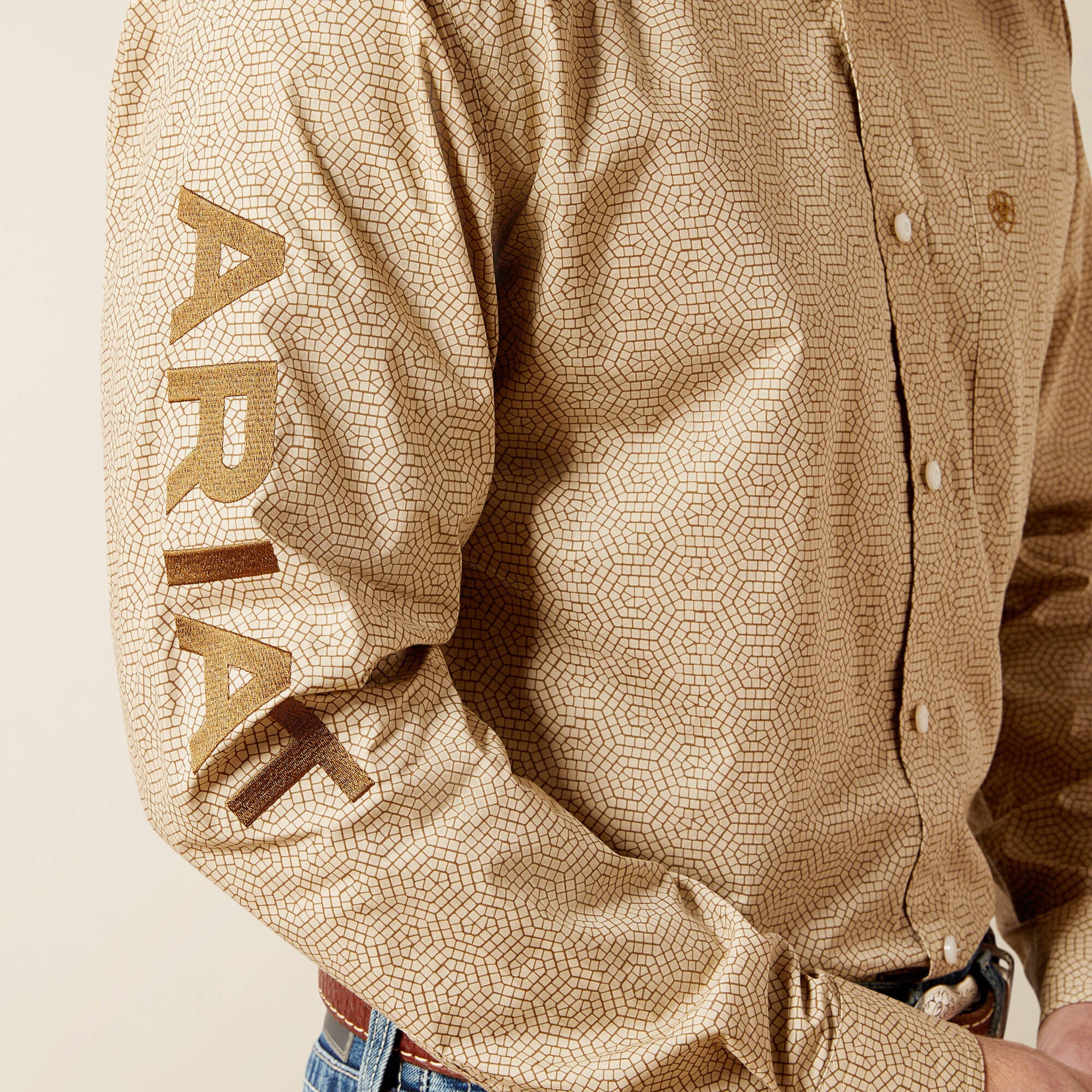 Team Penn Fitted Shirt Men - KHAKI/LIGHT BROWN
