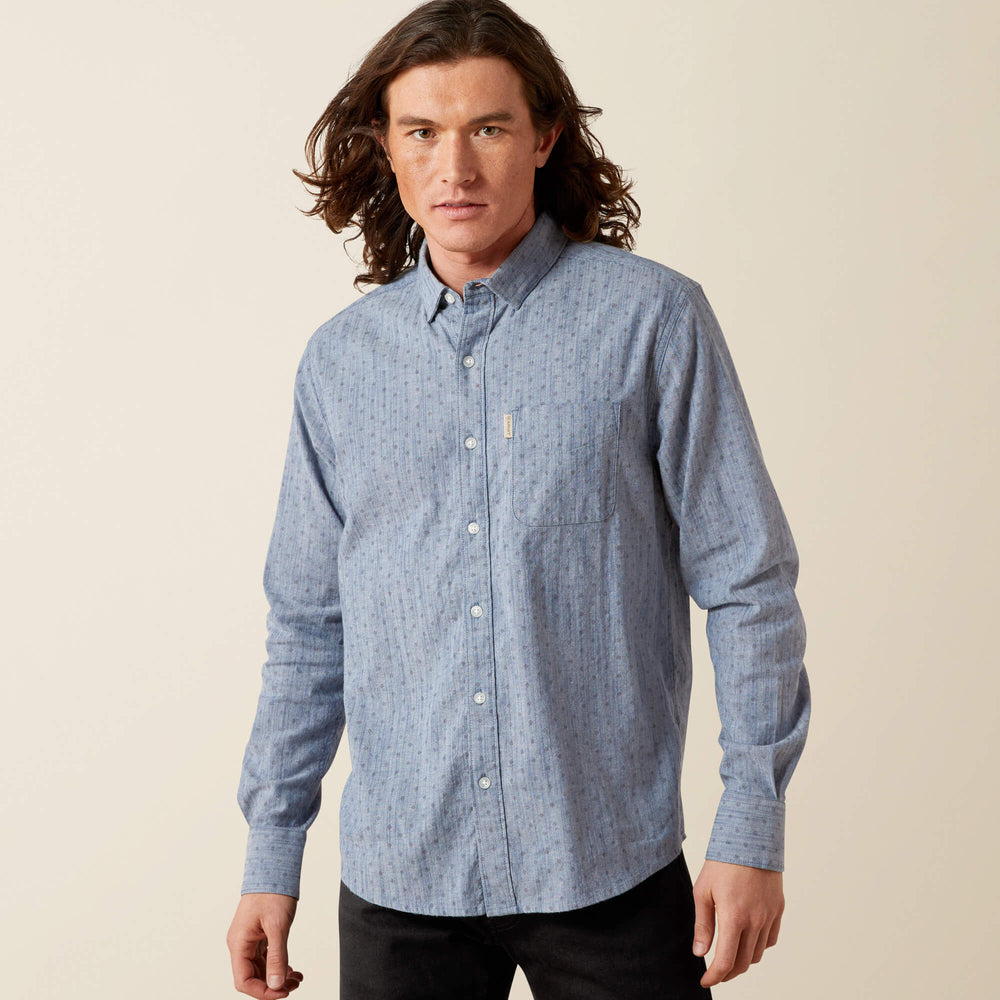 Macoy Modern Fit Shirt Men - CHAMBRAY BLUE