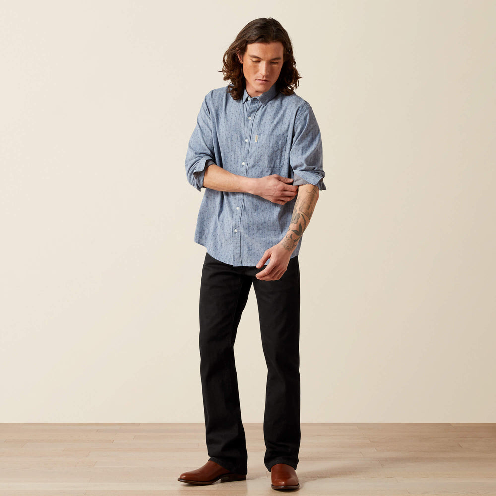 Macoy Modern Fit Shirt Men - CHAMBRAY BLUE