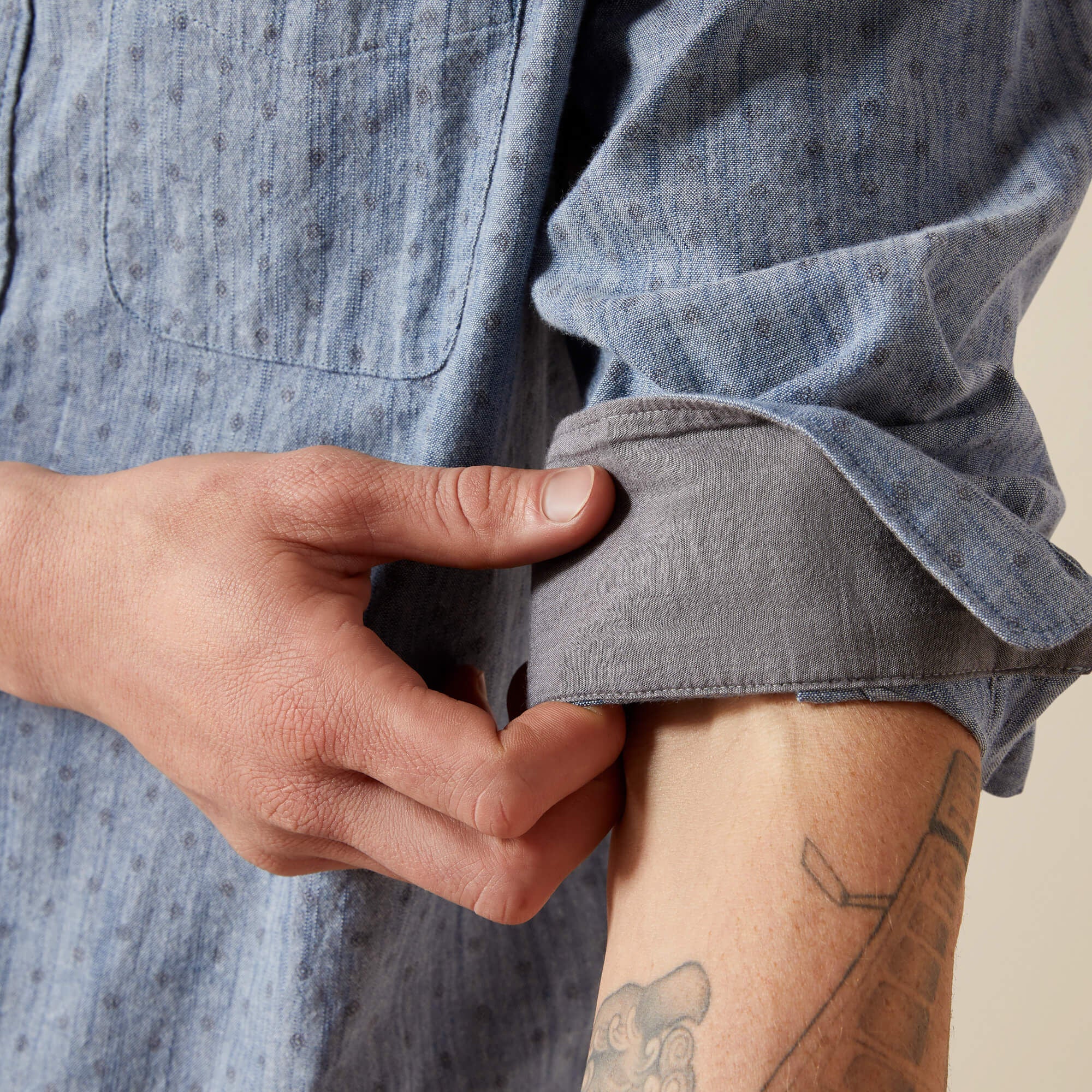 Macoy Modern Fit Shirt Men - CHAMBRAY BLUE