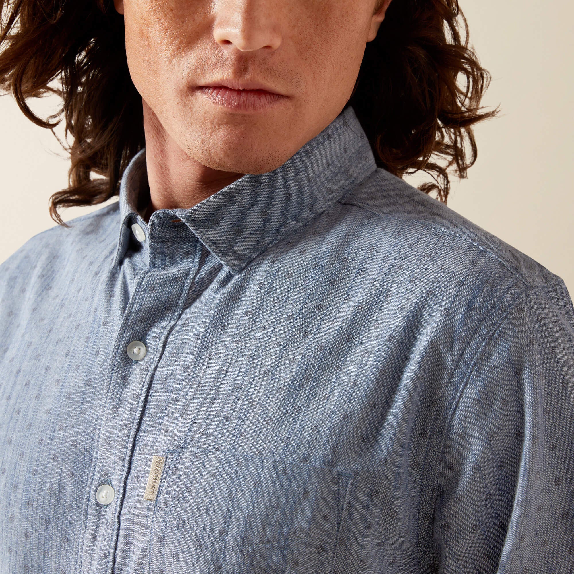 Macoy Modern Fit Shirt Men - CHAMBRAY BLUE