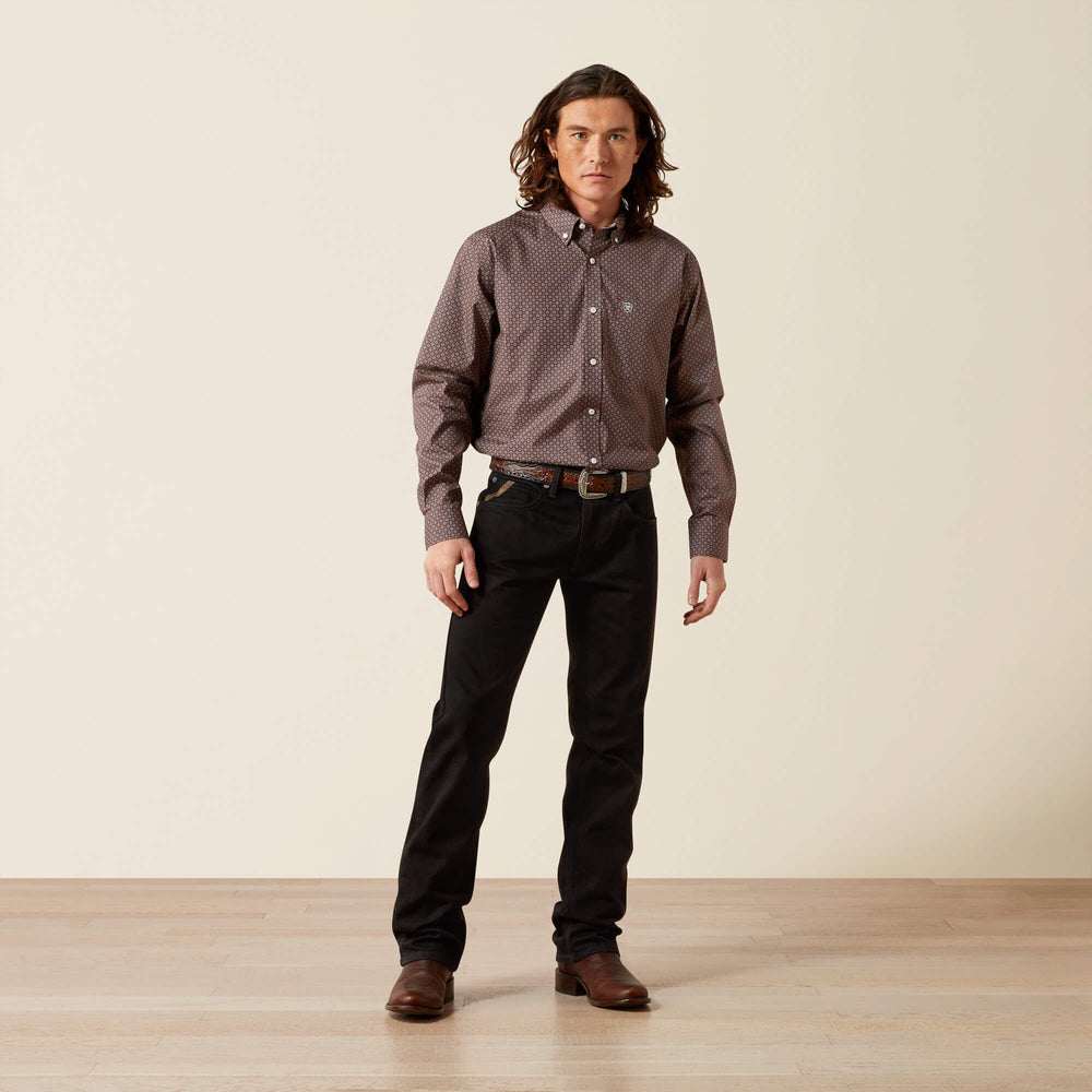 Wrinkle Free Arthur Classic Fit Shirt Men - BROWN