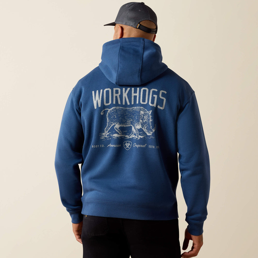 Rebar Lightweight Workhog Hoodie Men - DARK DENIM