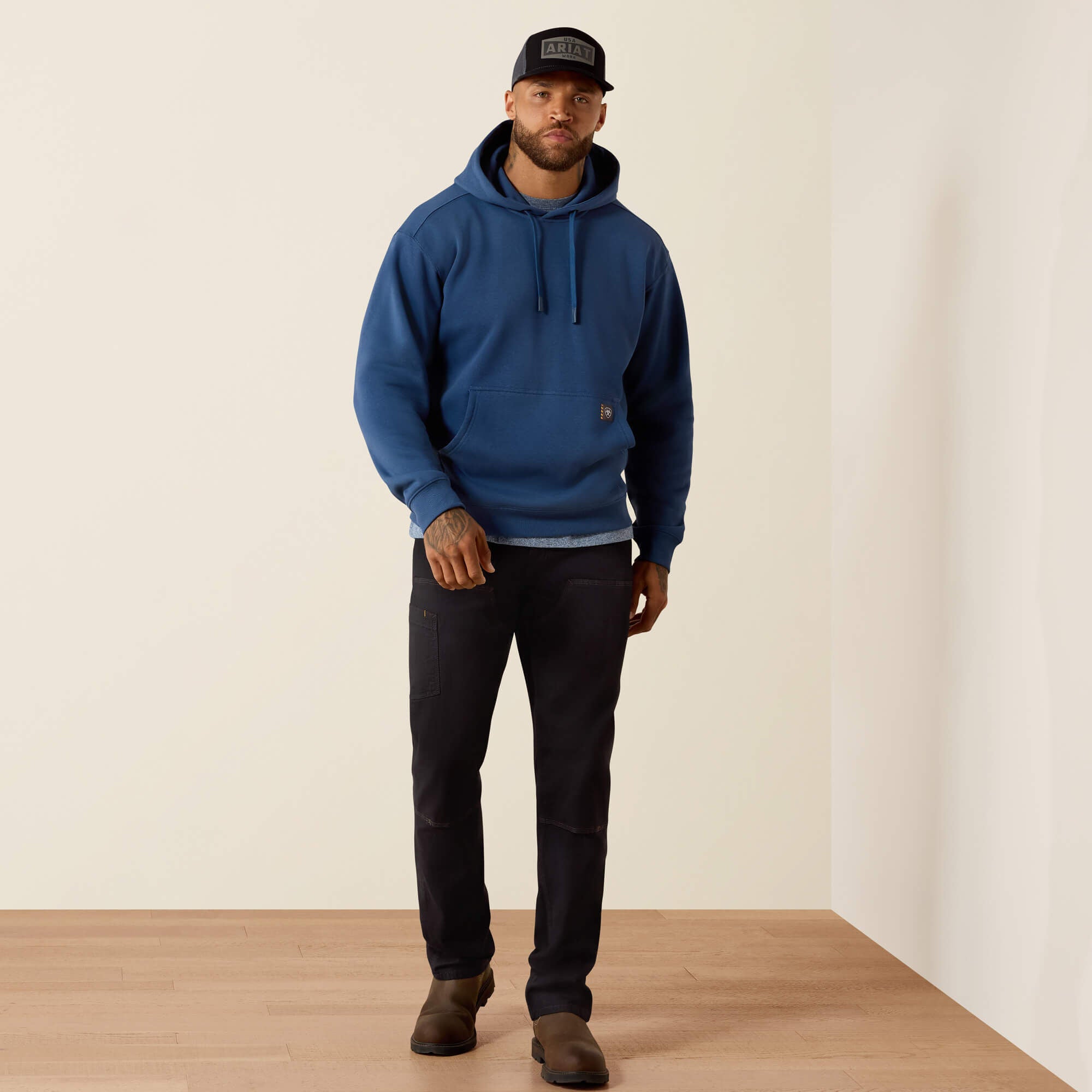 Rebar Lightweight Workhog Hoodie Men - DARK DENIM