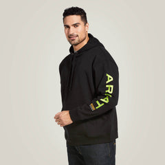 Rebar Graphic Hoodie Men - BLACK/LIME