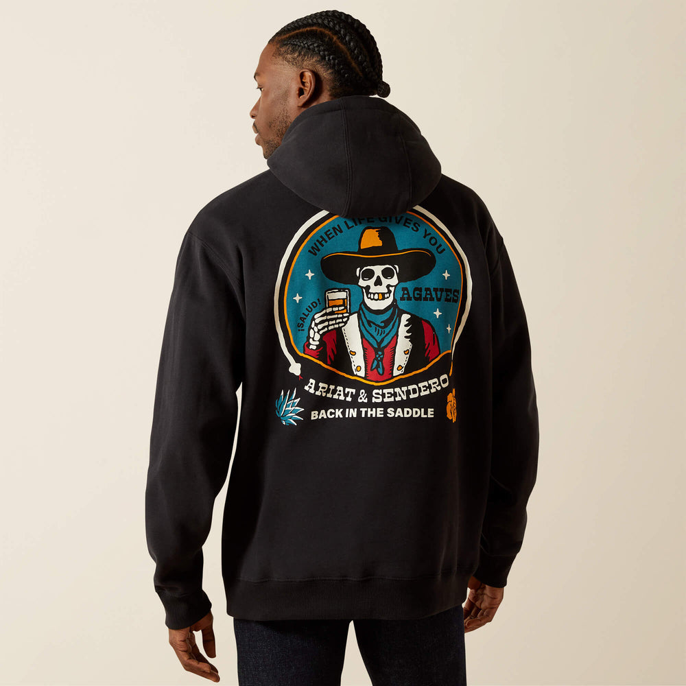 Sendero When Life Gives You Agaves Hoodie Men - BLACK