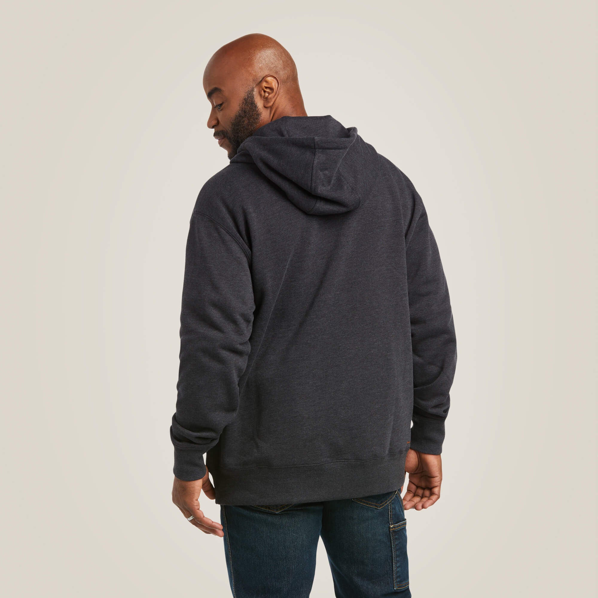 Rebar Workman 1/4 Zip Hoodie Men - CHARCOAL