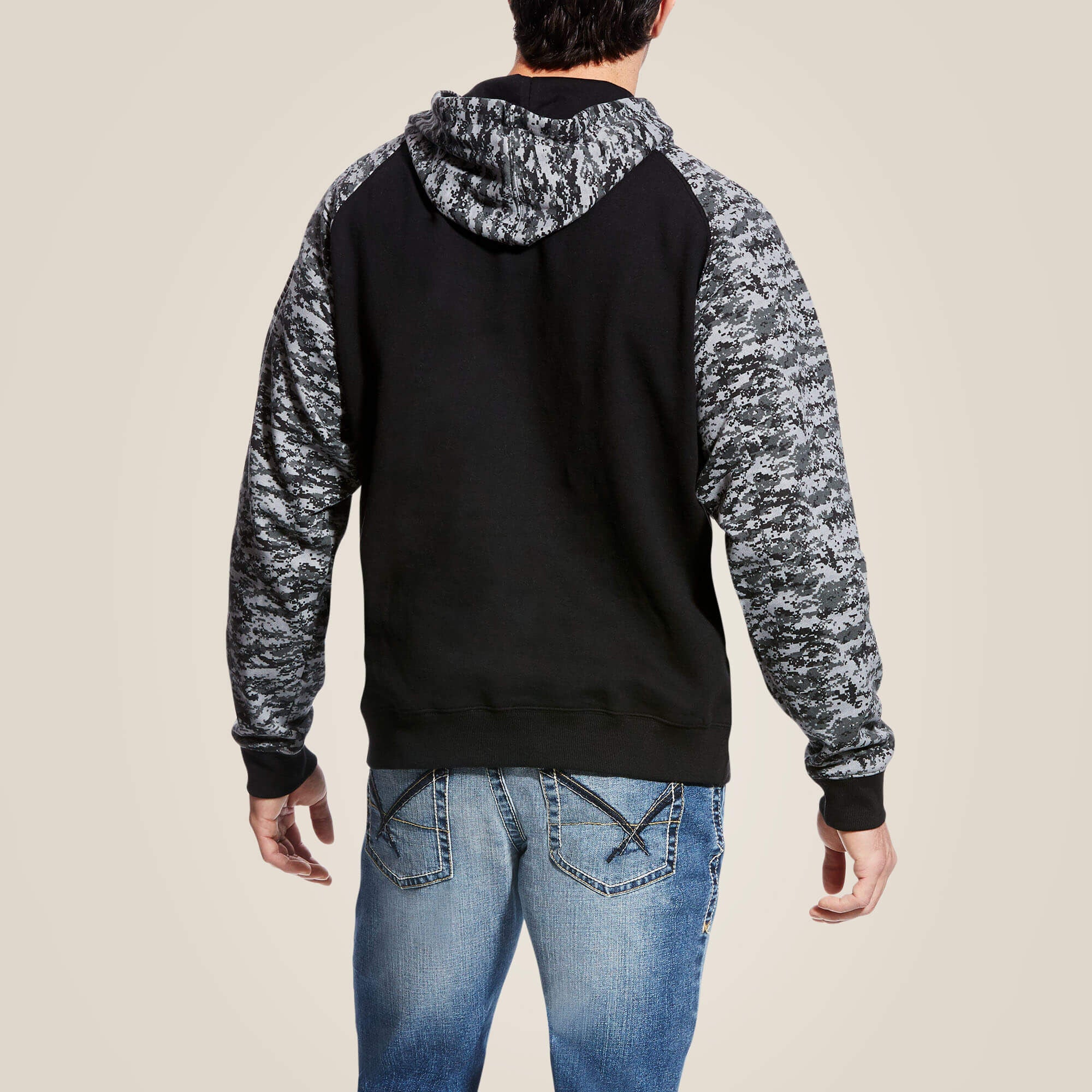 Patriot Hoodie Men - BLACK DIGI CAMO