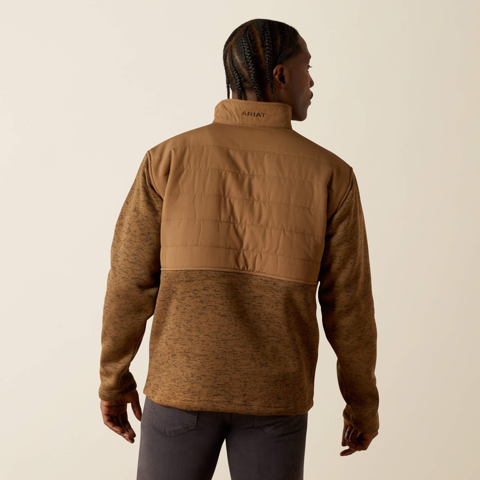 Caldwell Reinforced Snap Sweater Men - KHAKI