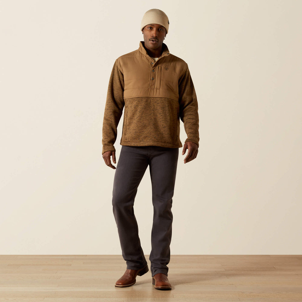 Caldwell Reinforced Snap Sweater Men - KHAKI