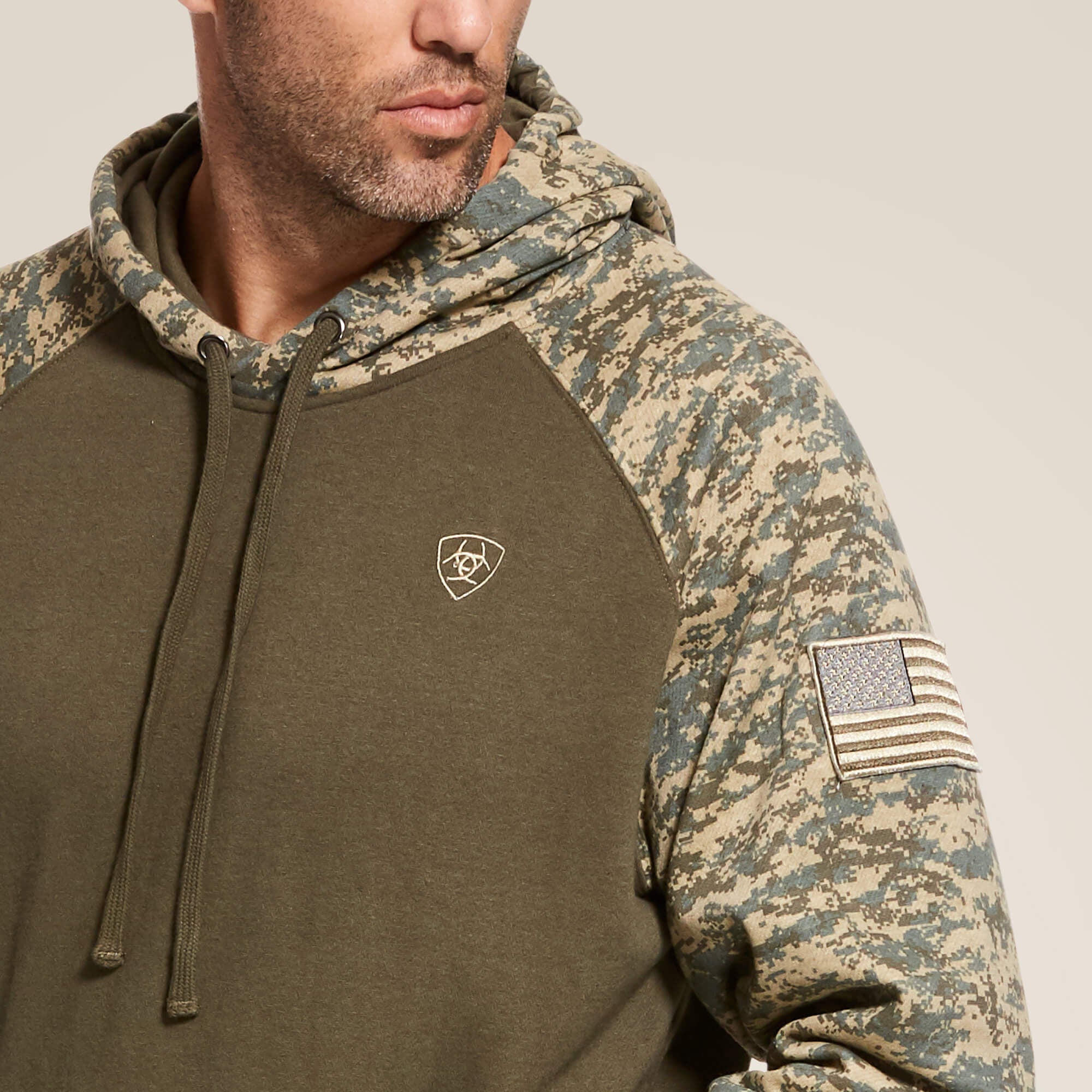 Patriot Hoodie Men - SAGE CAMO