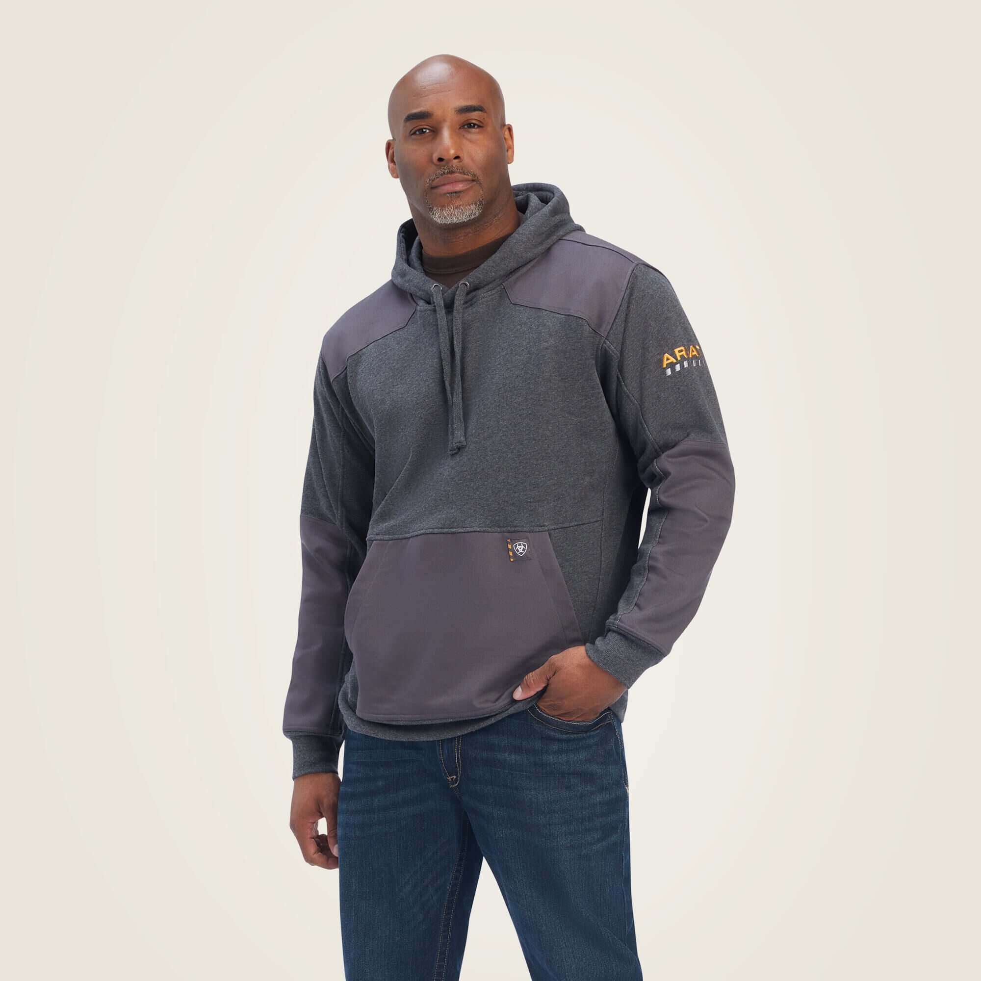 Rebar Workman DuraCanvas Hoodie Men - CHARCOAL HEATHER