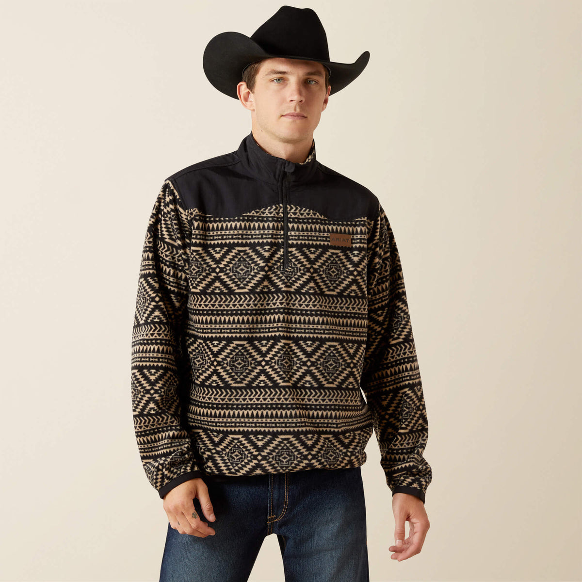 Basis Fleece Sweater Men - BLACK SOUTHWEST