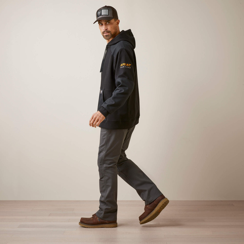 Rebar Workman DuraCanvas Hoodie Men - BLACK/BLACK