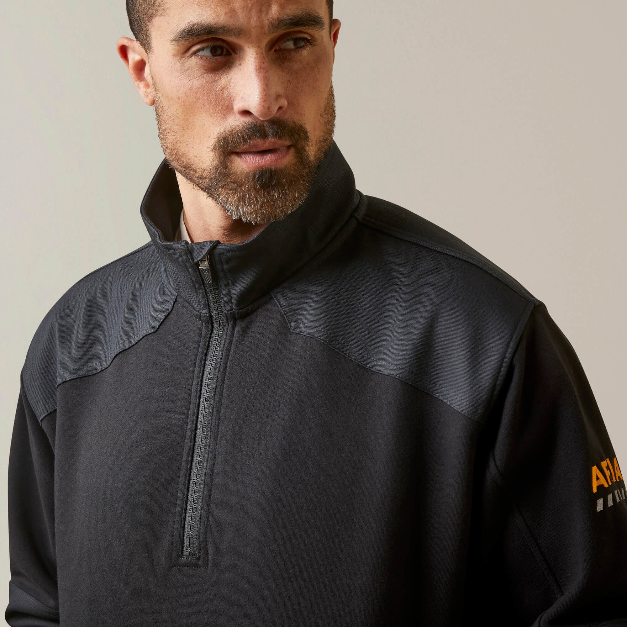 Rebar Workman Duracanvas 1/4 Zip Sweatshirt Men - BLACK/ BLACK