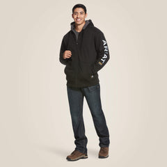 Rebar All-Weather Full Zip Hoodie Men - BLACK