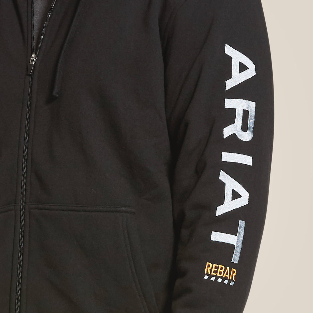 Rebar All-Weather Full Zip Hoodie Men - BLACK