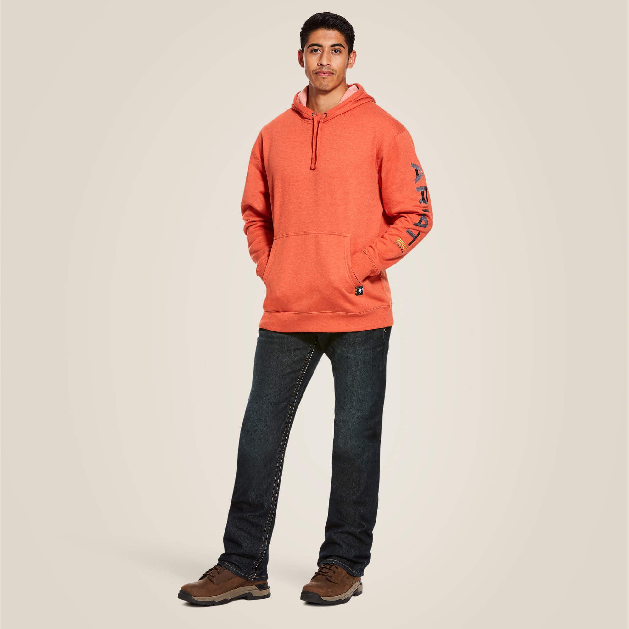 Rebar Graphic Hoodie Men - VOLCANIC HEATHER