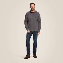 FR Rev 1/4 Zip Top Men - CHARCOAL HEATHER